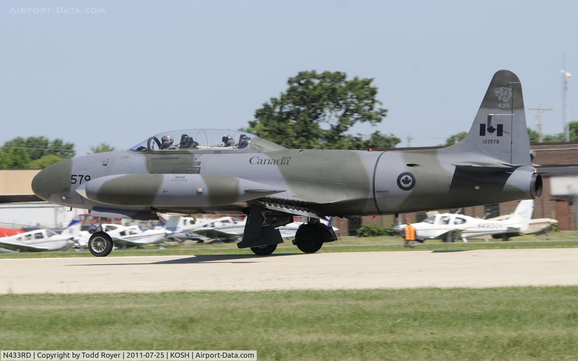 N433RD, 1952 Canadair CT-133 Silver Star C/N T33-579, AIRVENTURE 2011