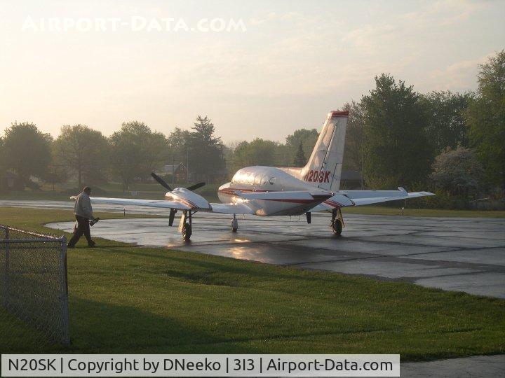 N20SK, Cessna 421C Golden Eagle C/N 421C1096, Morning charter flight in the C421