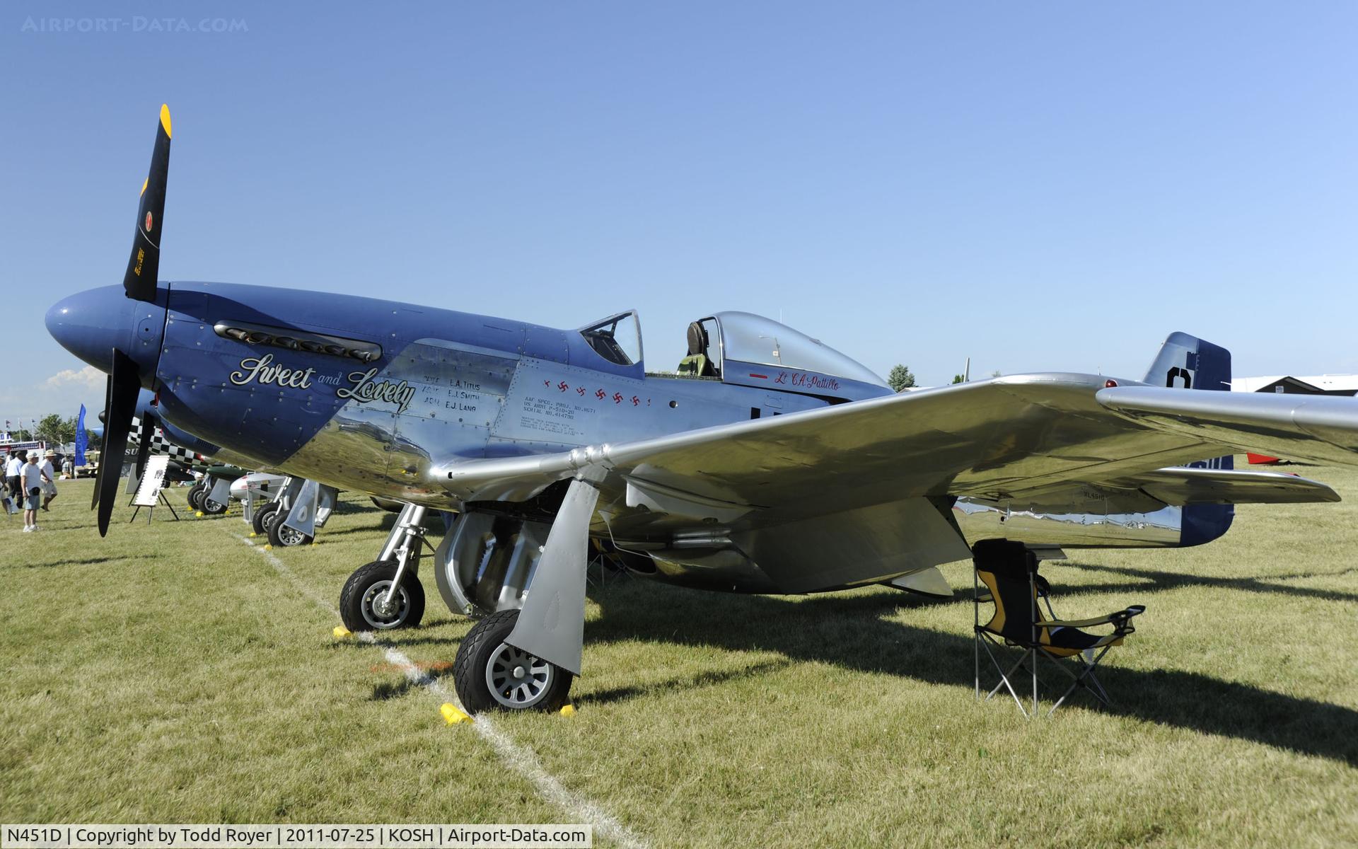 N451D, North American F-51D Mustang Mustang C/N 44-73260, AIRVENTURE 2011