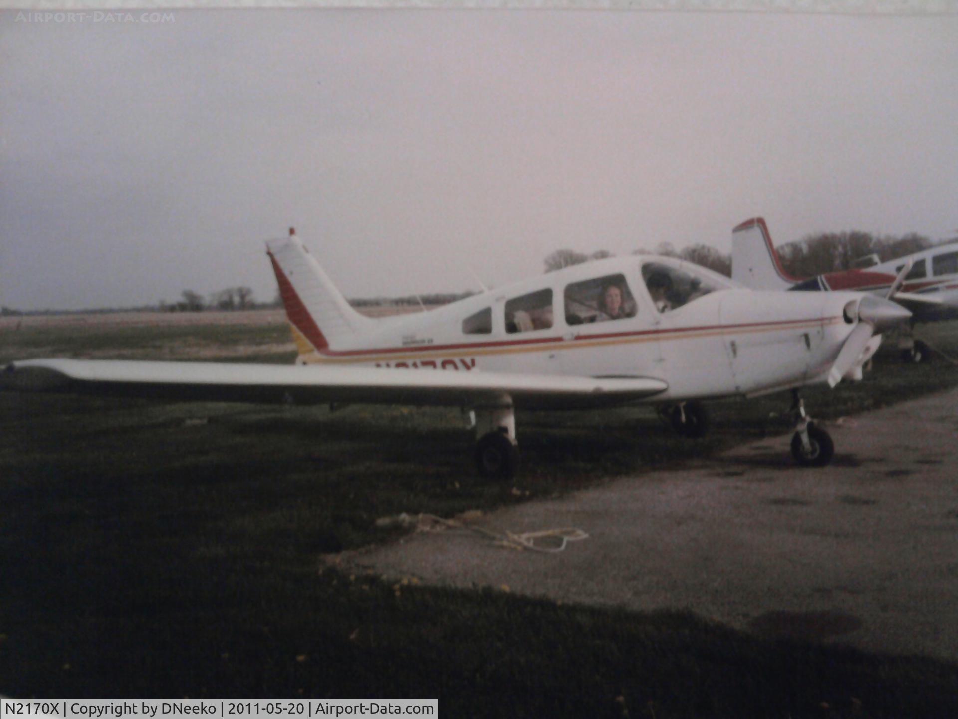 N2170X, Piper PA-28-161 C/N 287916346, Warrior that used to be operated out of SMD.  Written off in fuel exhaustion accident with two fatalities only a few miles away from the airport. Picture was from a 35mm, but we don't have a scanner, so I used my cell. Sorry.