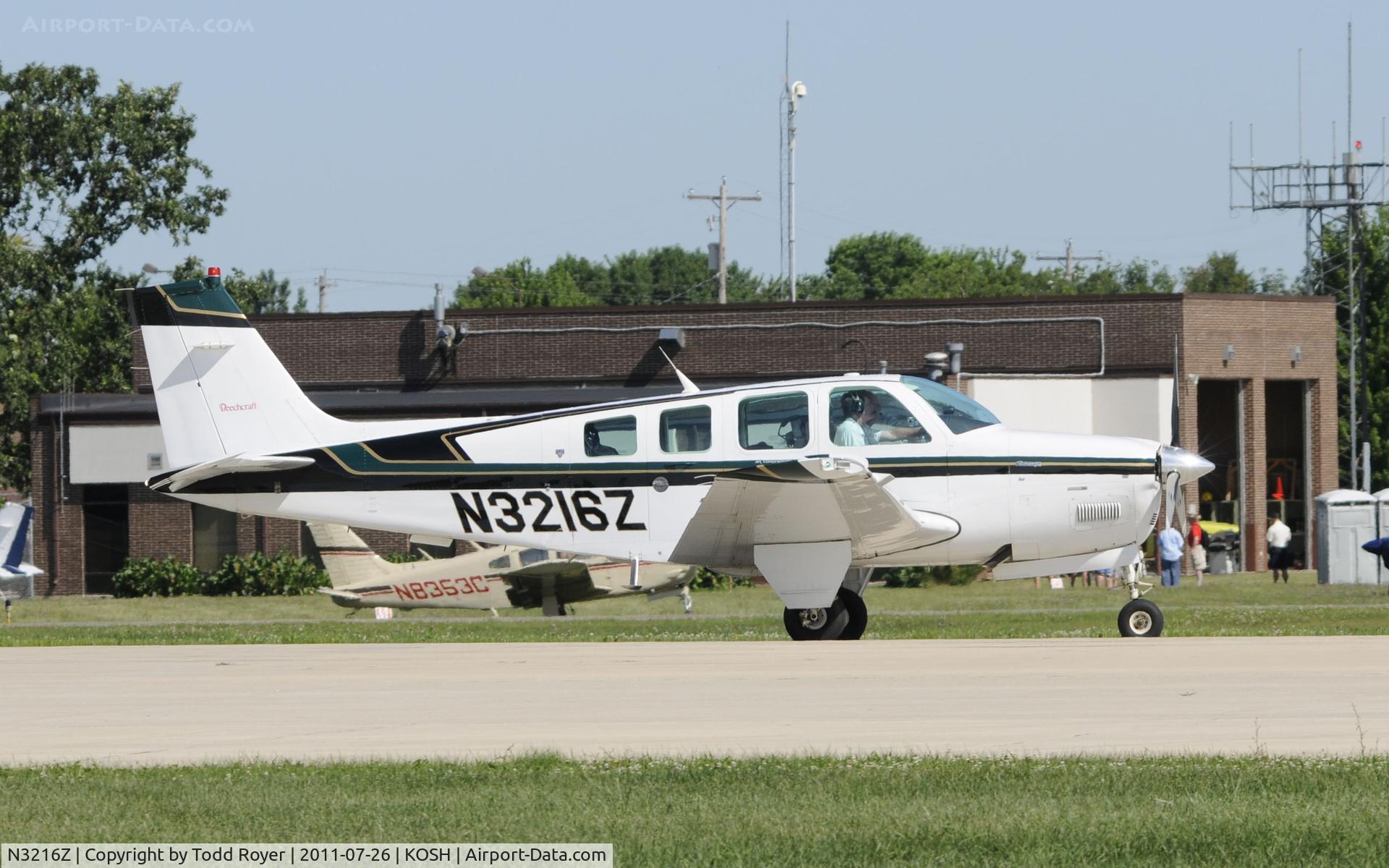 N3216Z, 1995 Beech A36 Bonanza 36 C/N E-2922, AIRVENTURE 2011