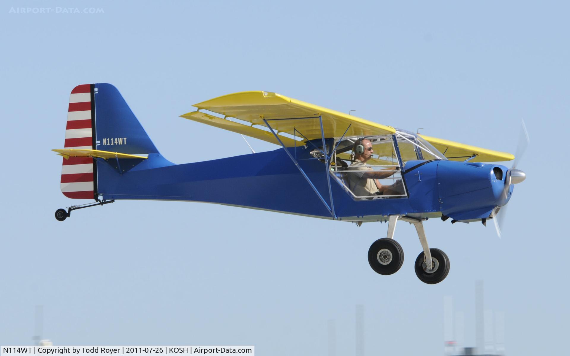 N114WT, 2011 Skystar Kitfox Classic 4 C/N C9812 0227, AIRVENTURE 2011