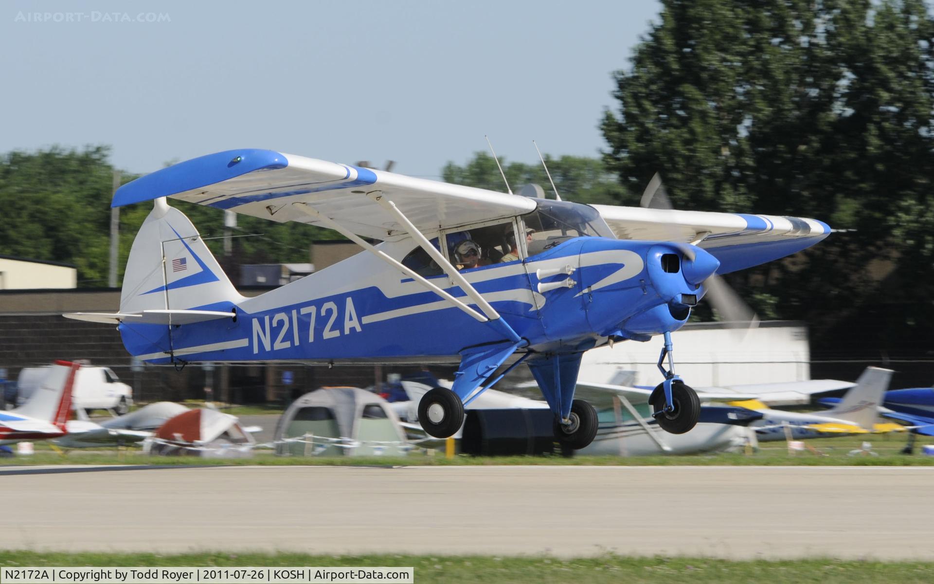 N2172A, 1952 Piper PA-22 Tri-Pacer C/N 22-589, AIRVENTURE 2011