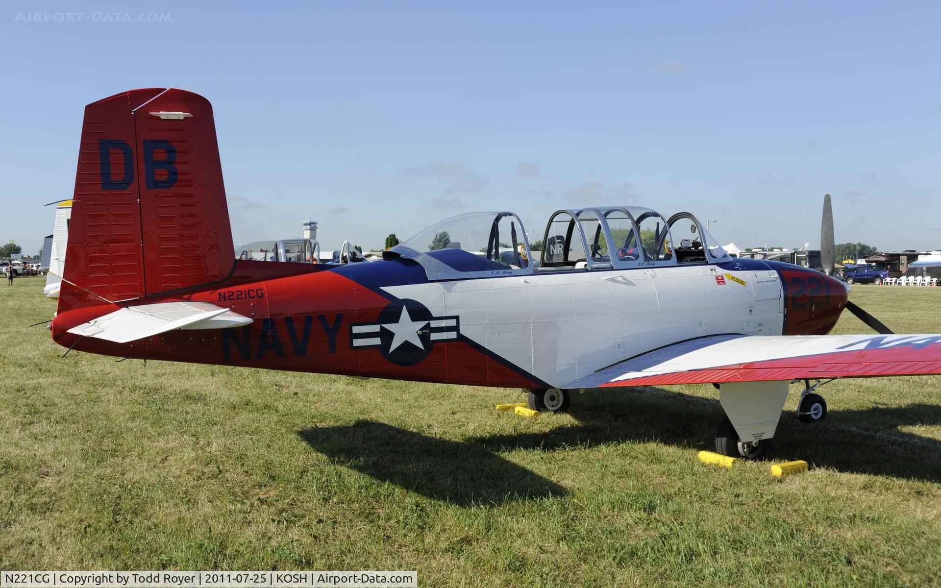 N221CG, 1958 Beech T34 Mentor C/N CG-221, AIRVENTURE 2011