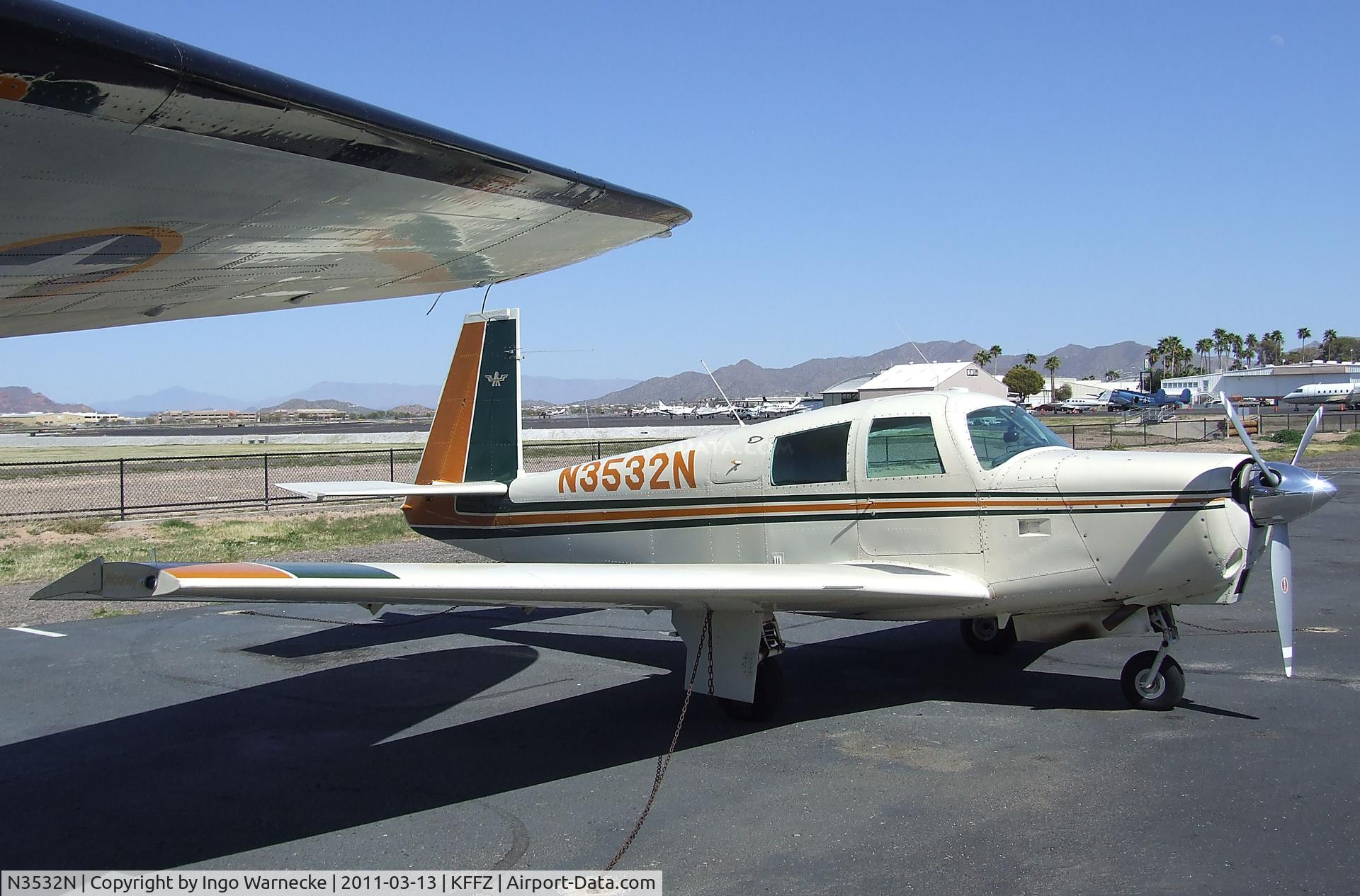 N3532N, 1968 Mooney M20C Ranger C/N 680063, Mooney M20C Ranger outside the CAF Museum at Falcon Field, Mesa AZ