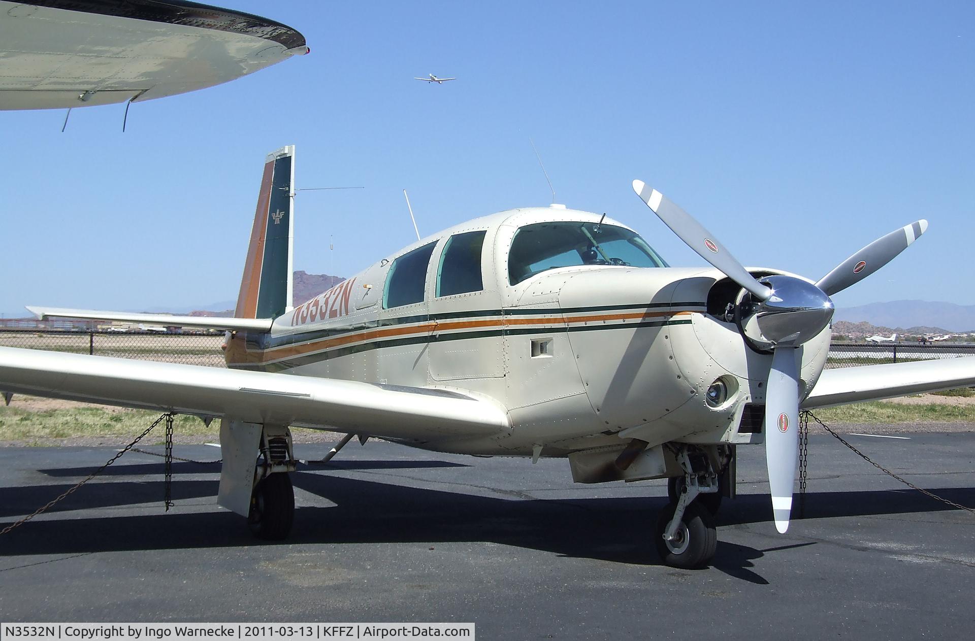 N3532N, 1968 Mooney M20C Ranger C/N 680063, Mooney M20C Ranger outside the CAF Museum at Falcon Field, Mesa AZ