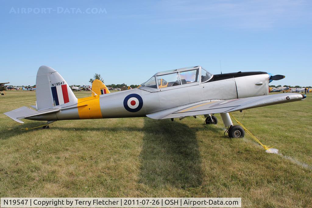 N19547, 1951 De Havilland DHC-1 Chipmunk T.10 C/N C1/0482, 1951 Dehavilland DHC-1 CHIPMUNK, c/n: C1-0482at 2011 Oshkosh - ex WG408
