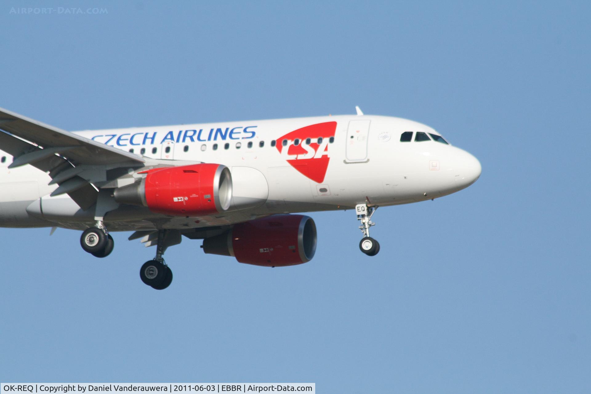 OK-REQ, 2011 Airbus A319-112 C/N 4713, Arrival of flight OK630 to RWY 02