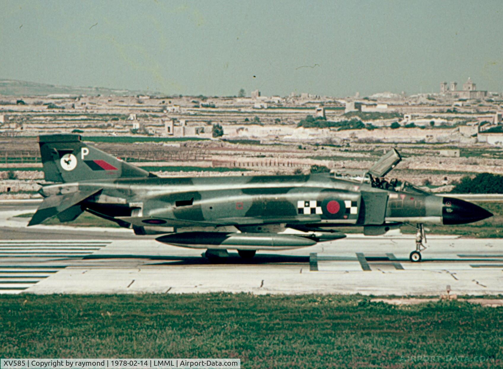 XV585, 1969 McDonnell Douglas Phantom FG1 C/N 3302/9339, Phantom XV585/P 43Sqd RAF