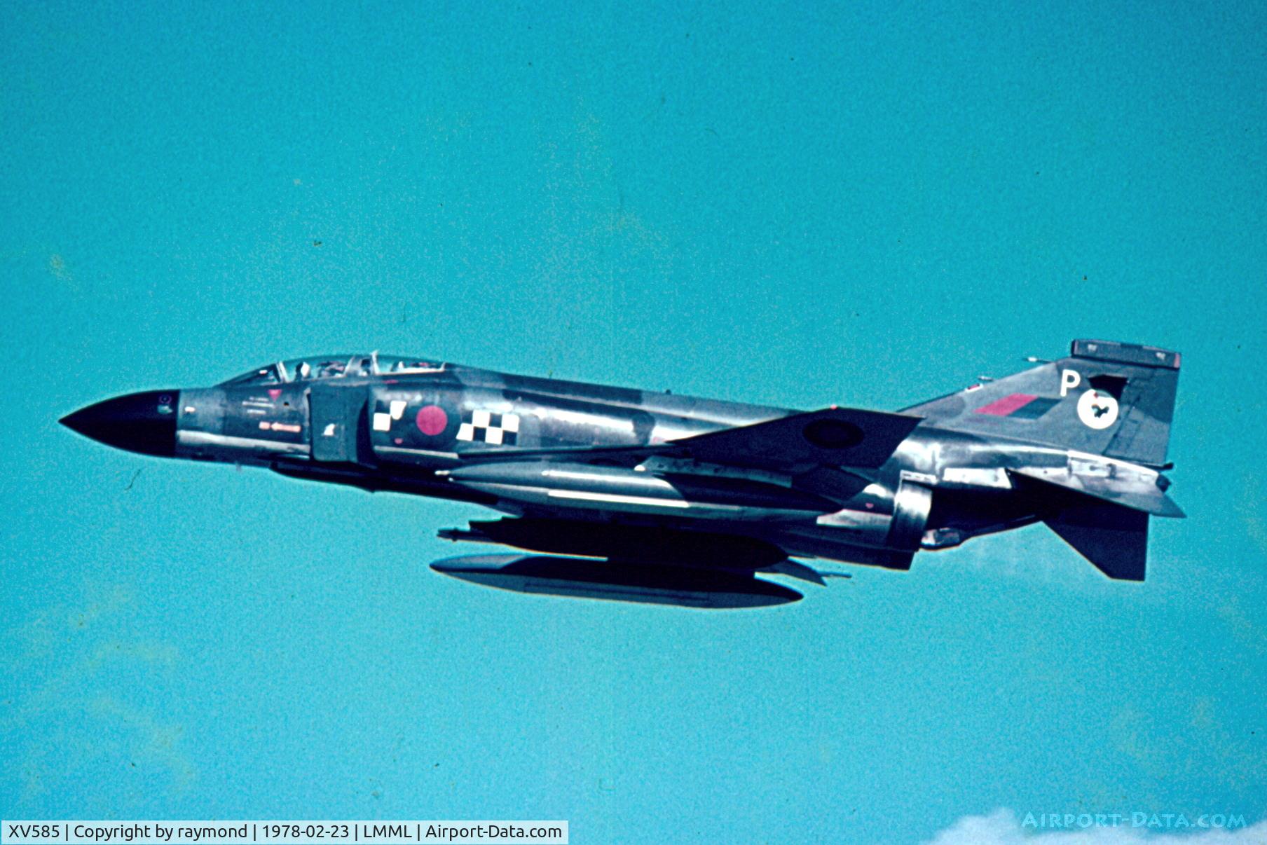 XV585, 1969 McDonnell Douglas Phantom FG1 C/N 3302/9339, Phantom XV585/P 43Sqd RAF