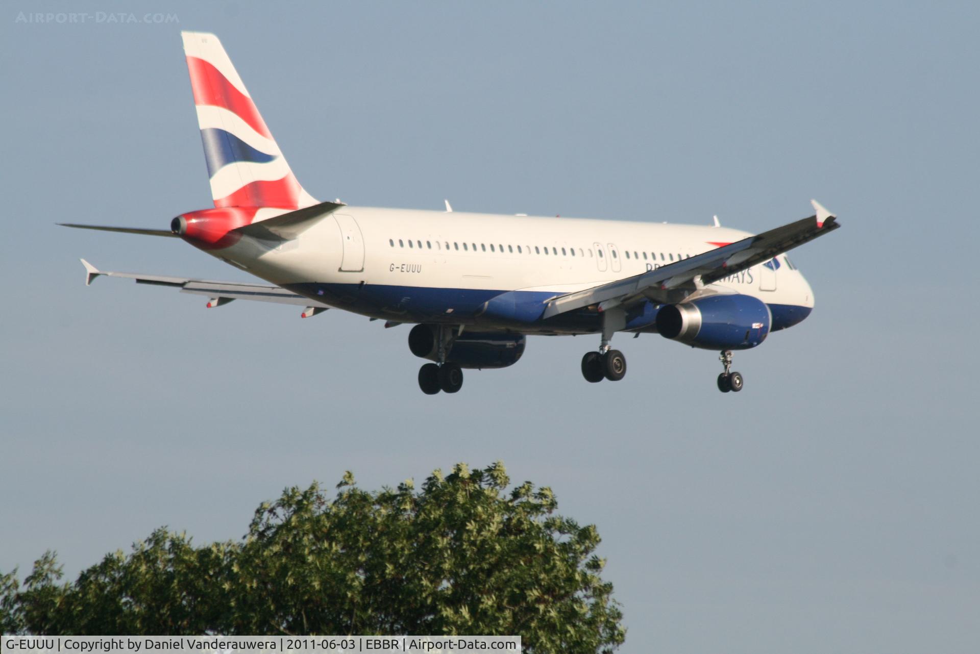 G-EUUU, 2008 Airbus A320-232 C/N 3351, Arrival of flight BA388 to RWY 02