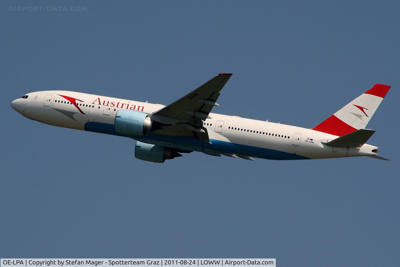 OE-LPA, 1997 Boeing 777-2Z9/ER C/N 28698, Austrian 772