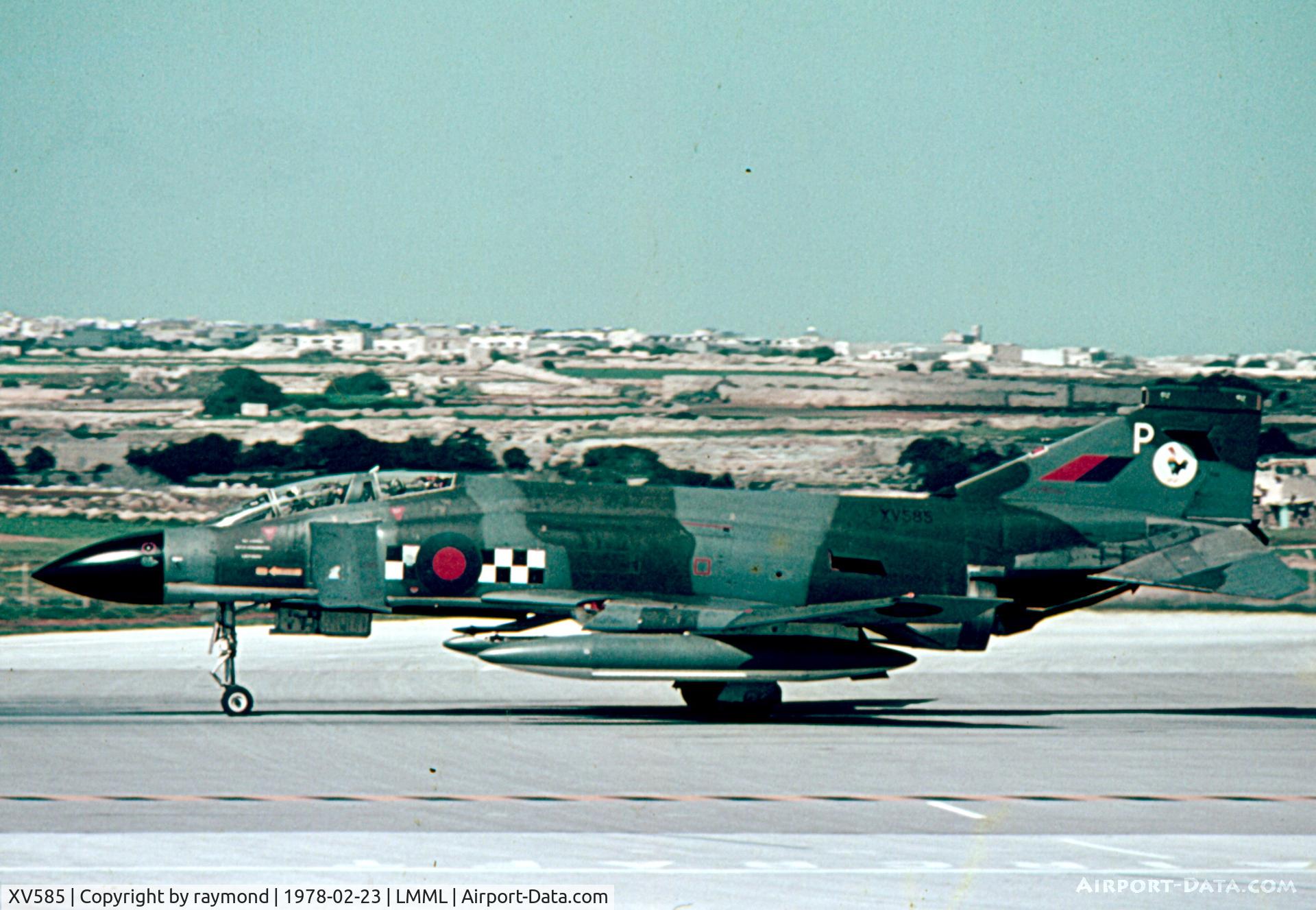 XV585, 1969 McDonnell Douglas Phantom FG1 C/N 3302/9339, Phantom XV585/P 43Sqd RAF