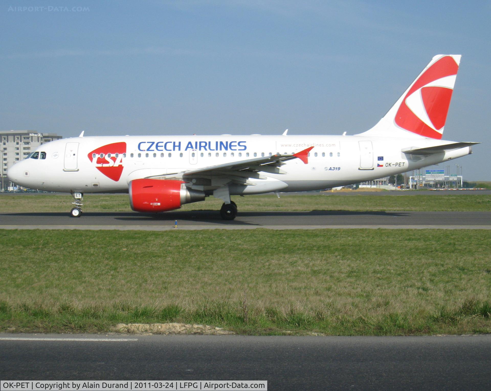 OK-PET, 2010 Airbus A319-112 C/N 4258, One of nine A319s in fleet inventory.