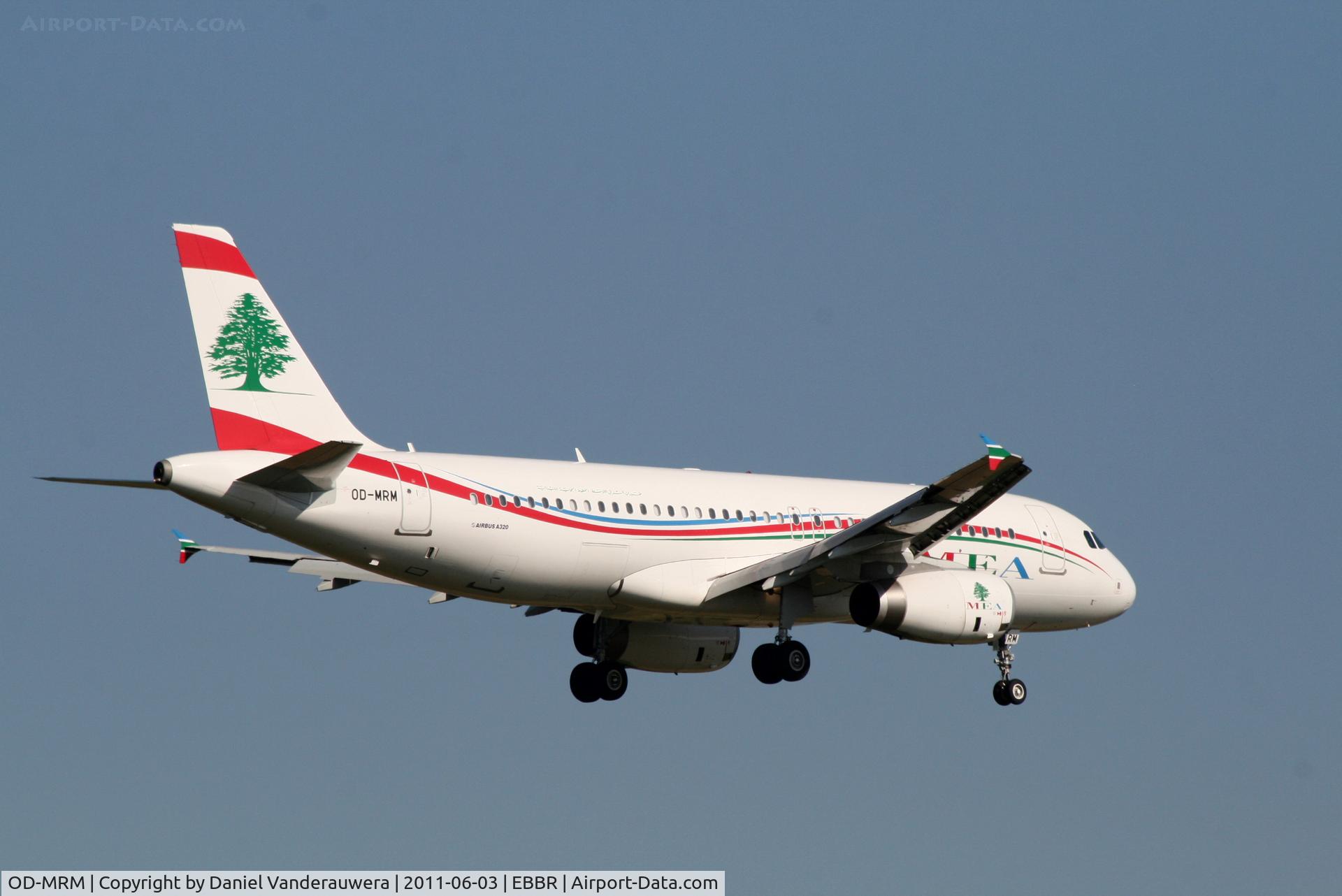 OD-MRM, 2011 Airbus A320-232 C/N 4632, Flight ME215 is descending to RWY 02