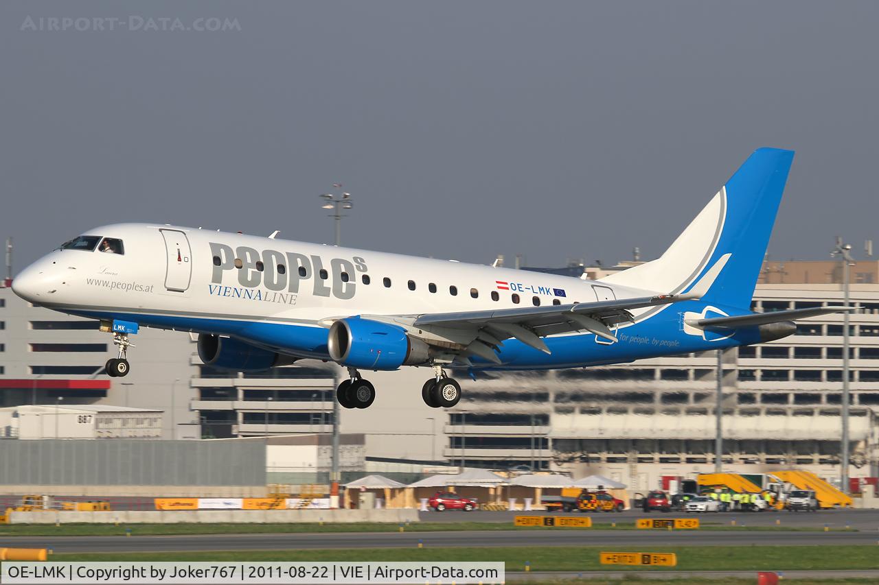 OE-LMK, 2006 Embraer 170LR (ERJ-170-100LR) C/N 17000150, People's Viennaline