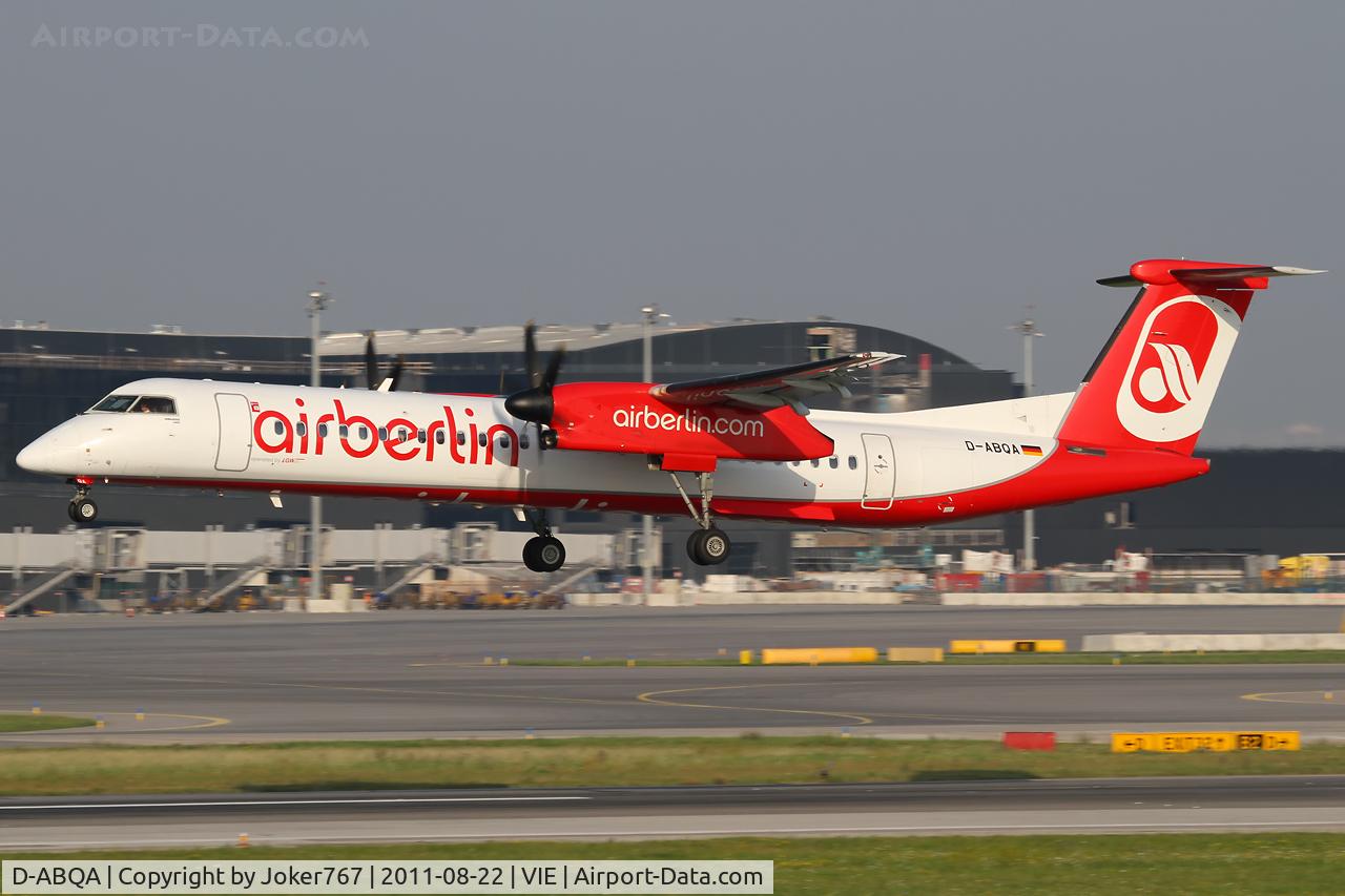 D-ABQA, 2008 De Havilland Canada DHC-8-402Q Dash 8 C/N 4223, Air Berlin