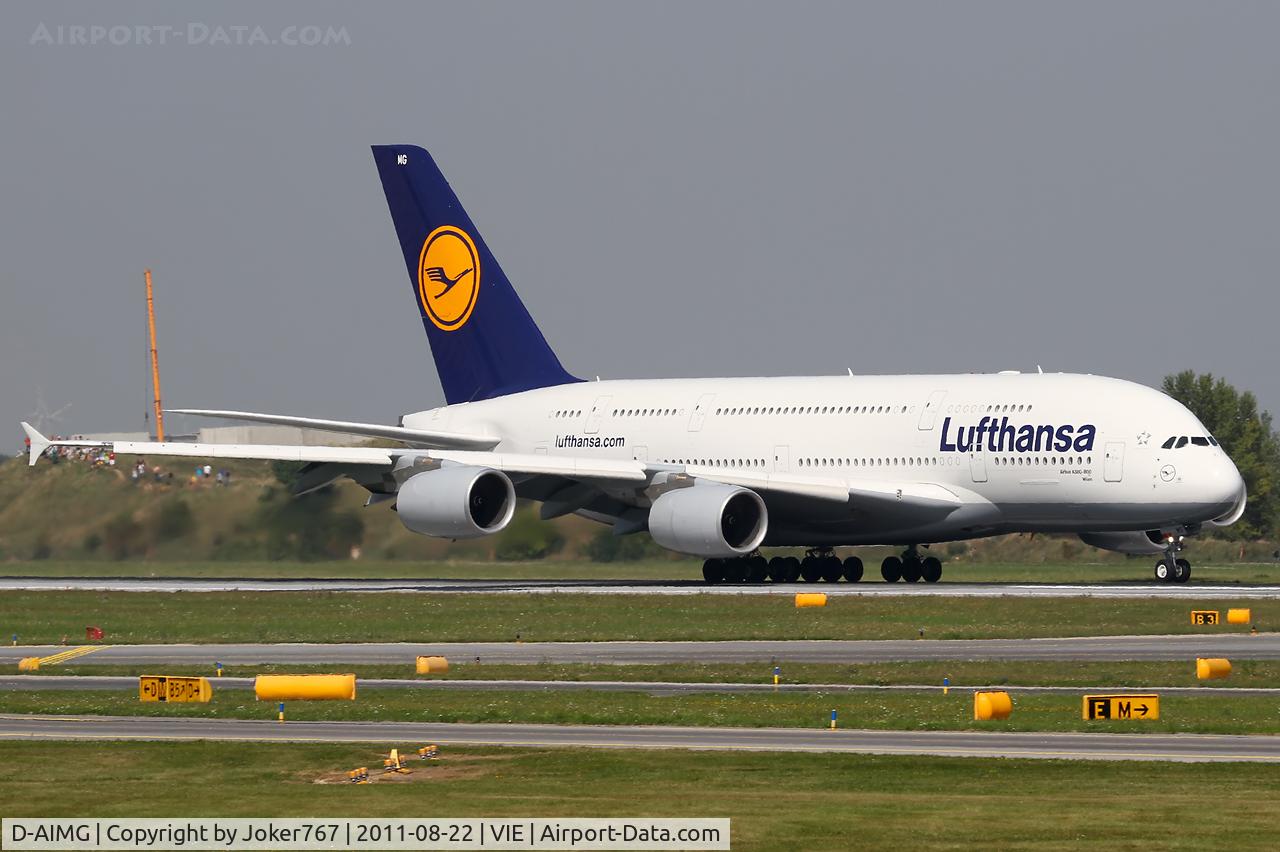 D-AIMG, 2011 Airbus A380-841 C/N 069, Lufthansa
