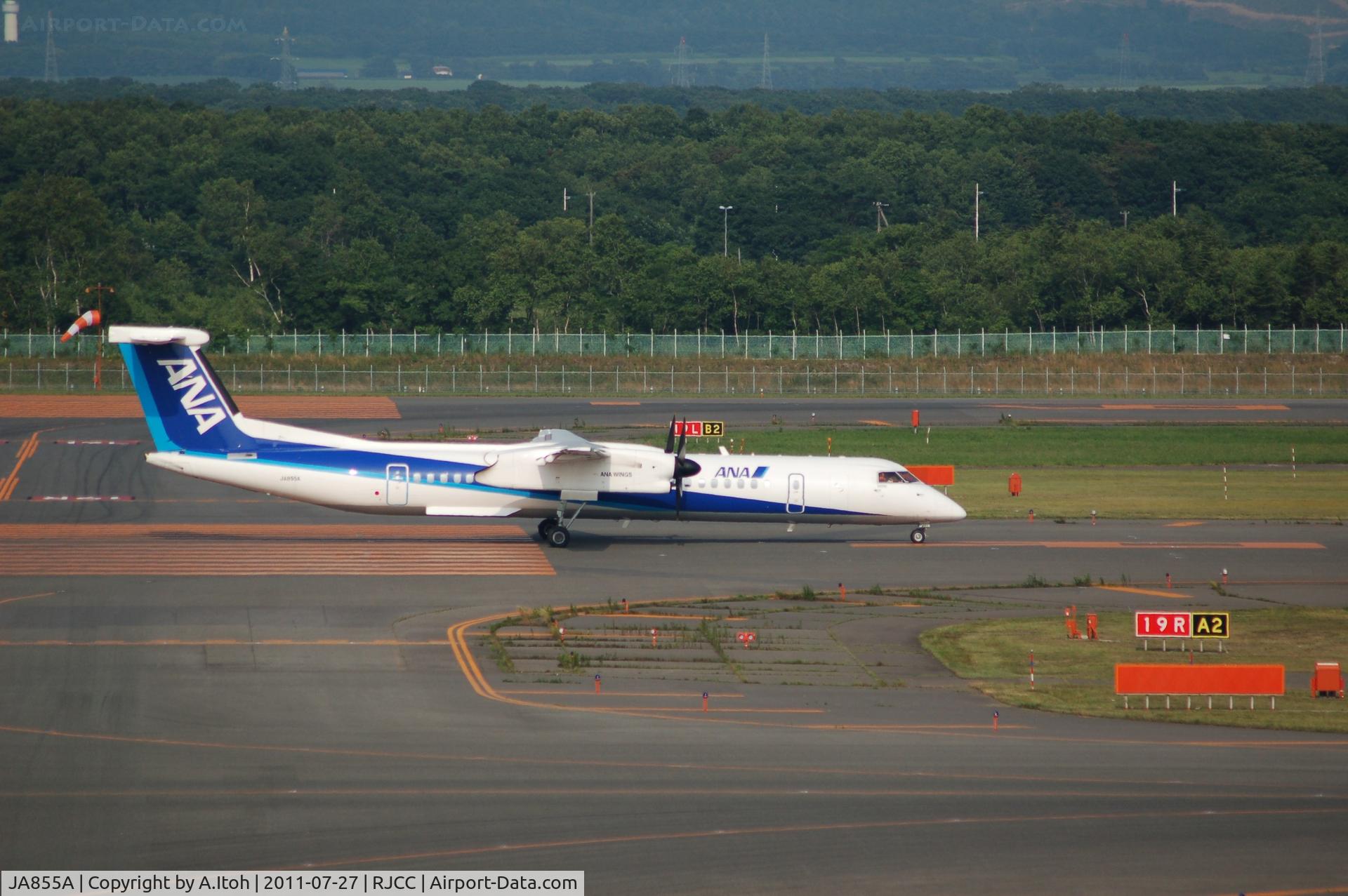 JA855A, 2010 De Havilland Canada DHC-8-Q402 Dash 8 C/N 4292, DHC-8-Q402 ANA WINGS?TAKE OFF Rwy 19R