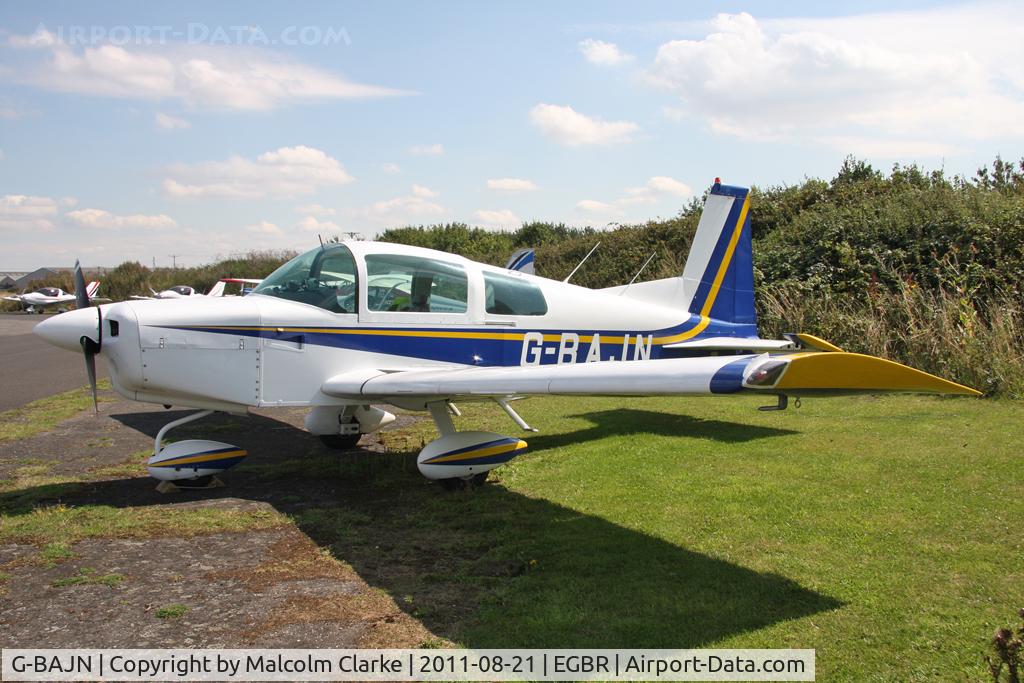 G-BAJN, 1972 American Aviation AA-5 Traveler C/N AA5-0259, American Aviation AA-5 at Breighton Airfield's Summer Fly-In, August 2011.