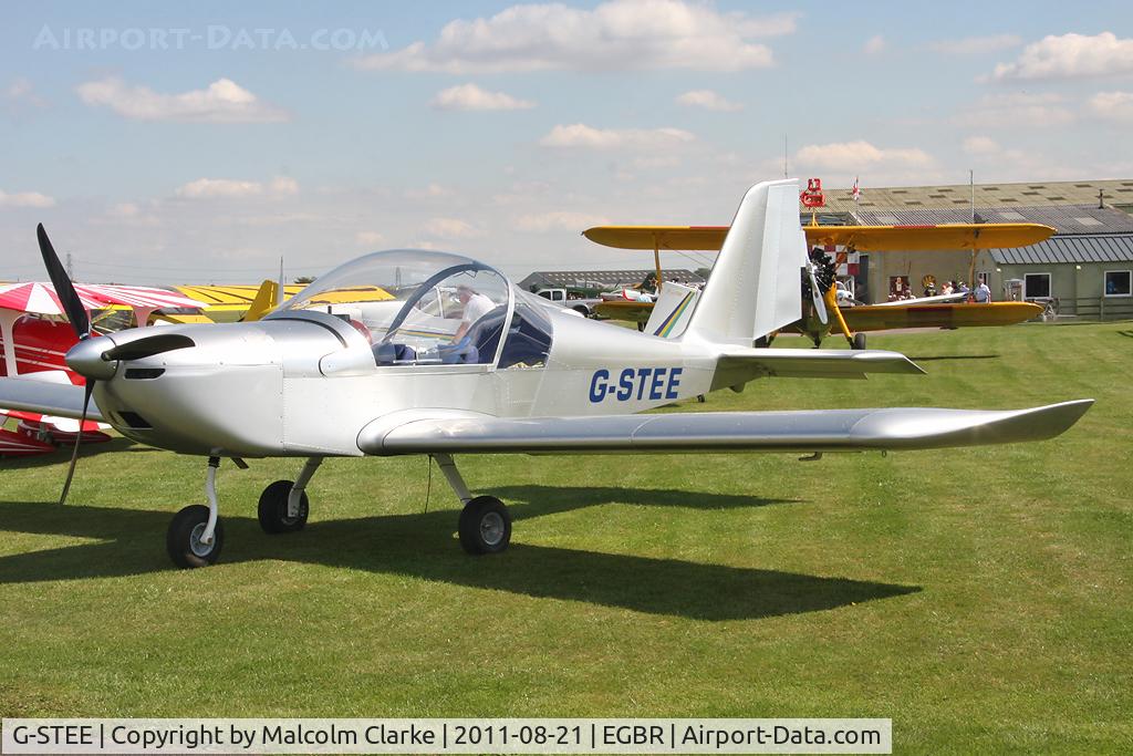 G-STEE, 2011 Aerotechnik EV-97 Eurostar C/N PFA 315-15037, Aerotechnik EV-97 Eurostar at Breighton Airfield's Summer Fly-In, August 2011.