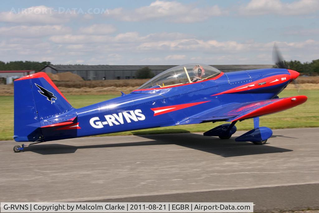G-RVNS, 2003 Vans RV-4 C/N PFA 181-12443, Vans RV-4 at The Real Aeroplane Company's Summer Fly-In, Breighton Airfield, August 2011.