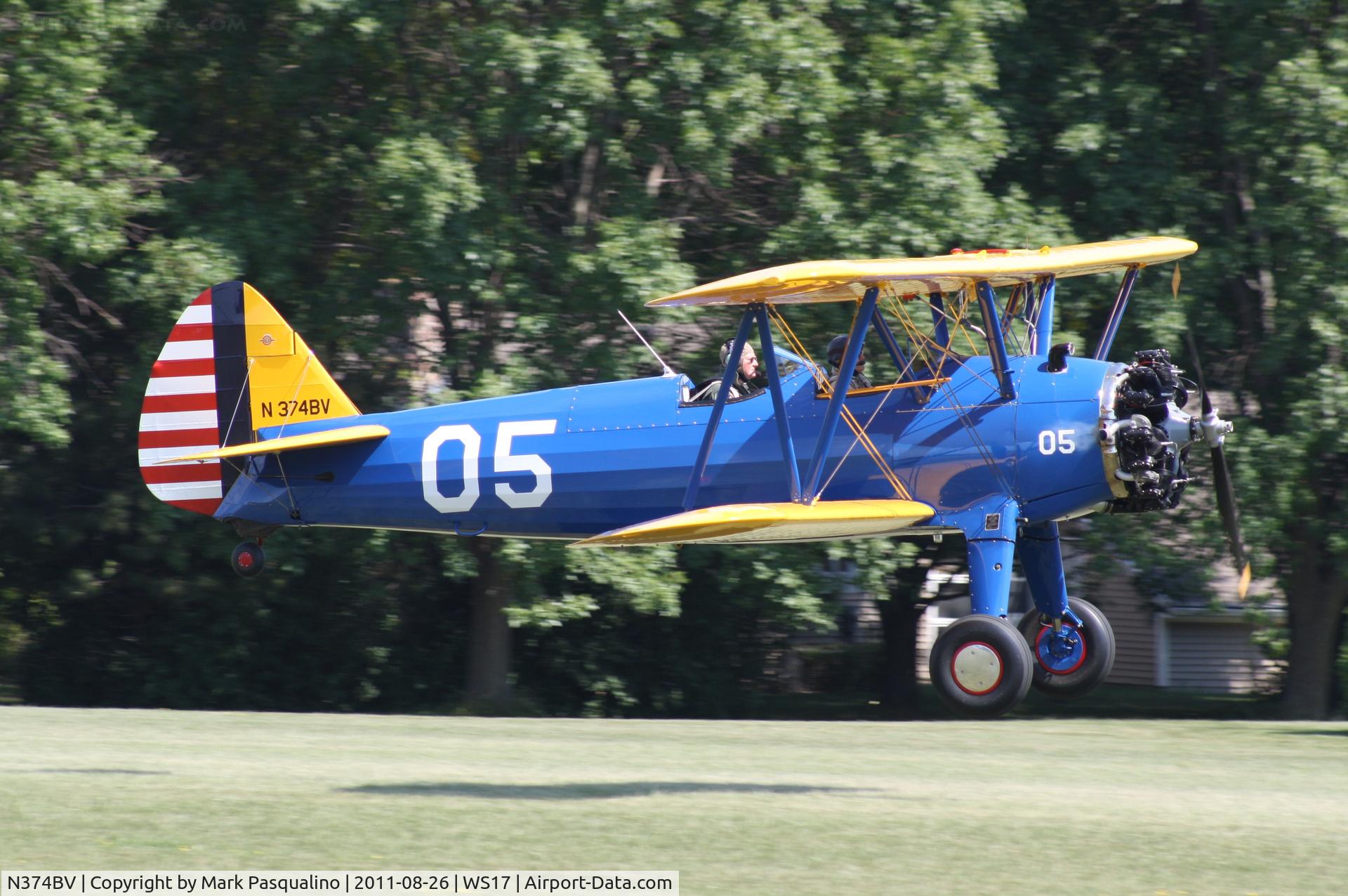 N374BV, Boeing D75N1 C/N 75-3801, Stearman