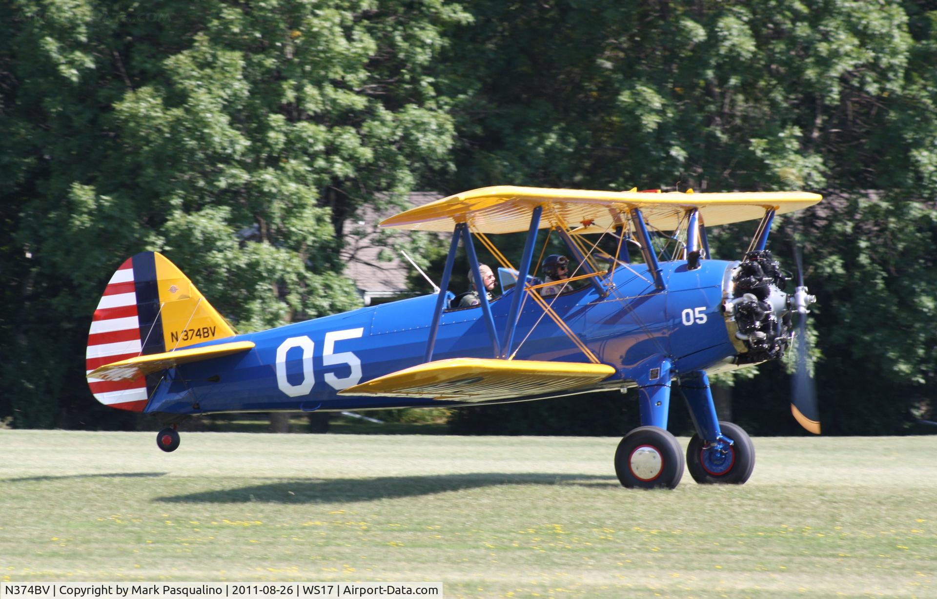 N374BV, Boeing D75N1 C/N 75-3801, Stearman