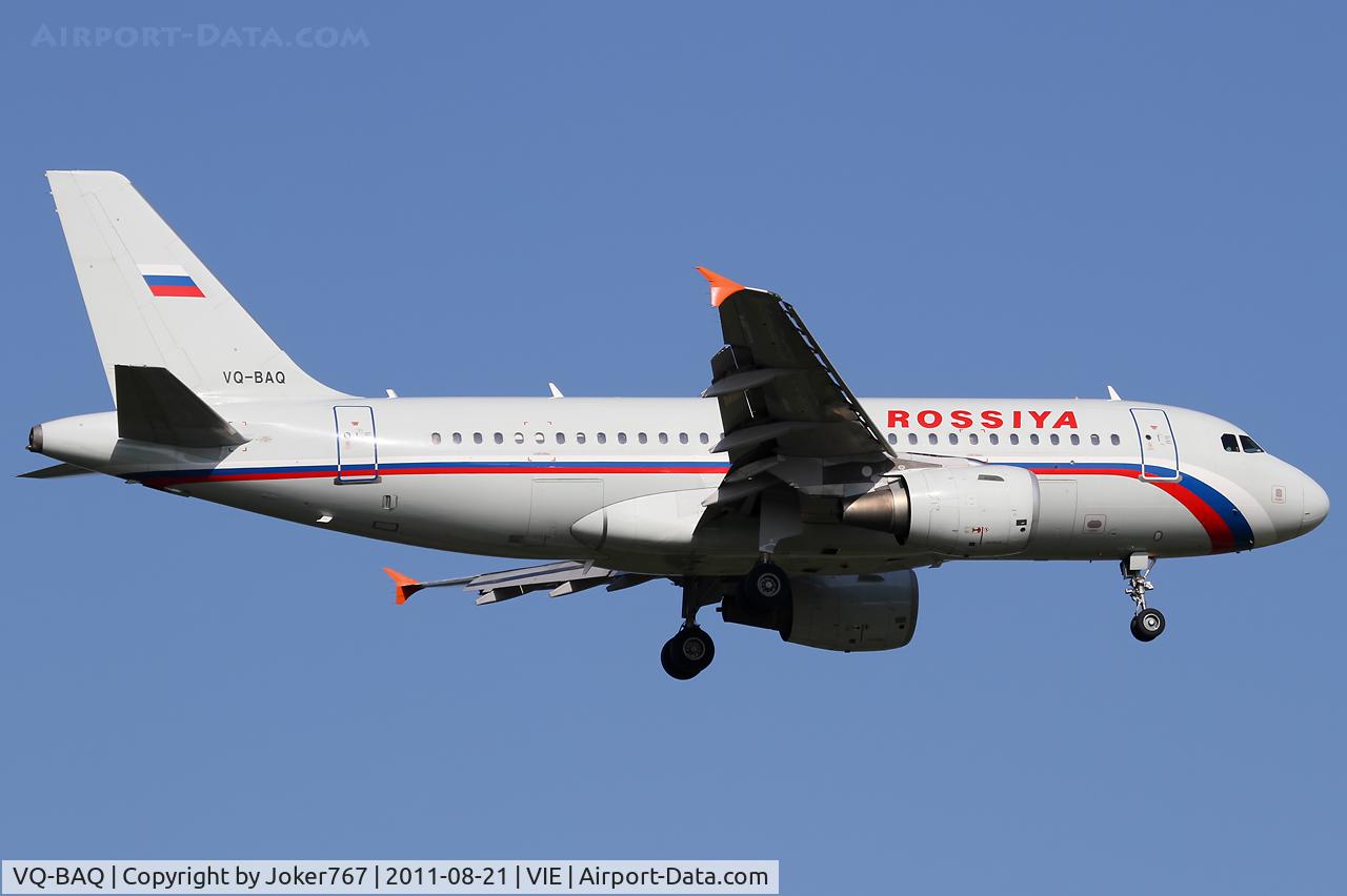 VQ-BAQ, 2001 Airbus A319-111 C/N 1560, Rossiya