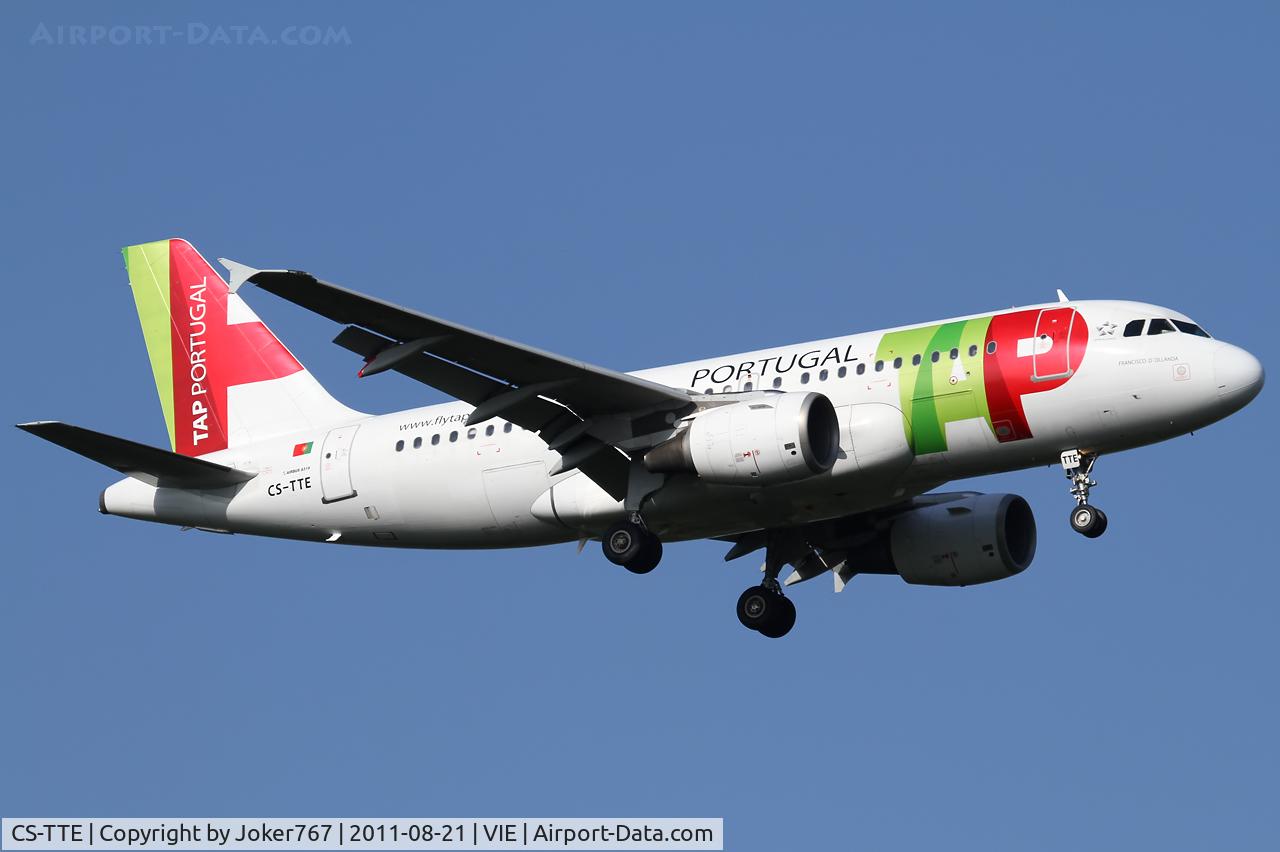 CS-TTE, 1998 Airbus A319-111 C/N 821, TAP - Air Portugal