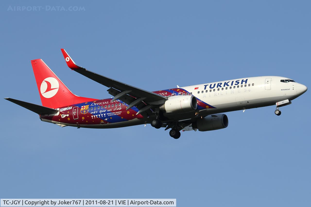 TC-JGY, 2008 Boeing 737-8F2 C/N 35738, Turkish Airlines