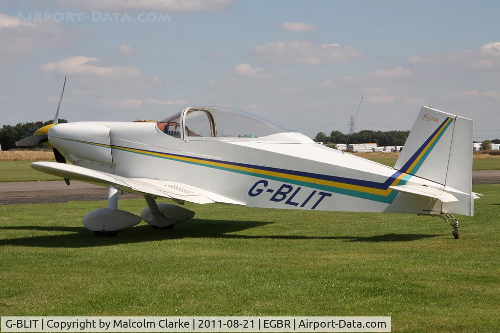 G-BLIT, 1986 Thorp T-18C Tiger C/N PFA 076-10550, Thorp T-18C at Breighton Airfield's Summer Fly-In, August 2011.