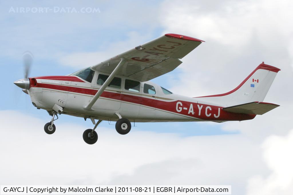 G-AYCJ, 1968 Cessna TP206D Turbo Super Skylane C/N T206-0552, Cessna TP206D Super Skylane at Breighton Airfield's Summer Fly-In, August 2011.