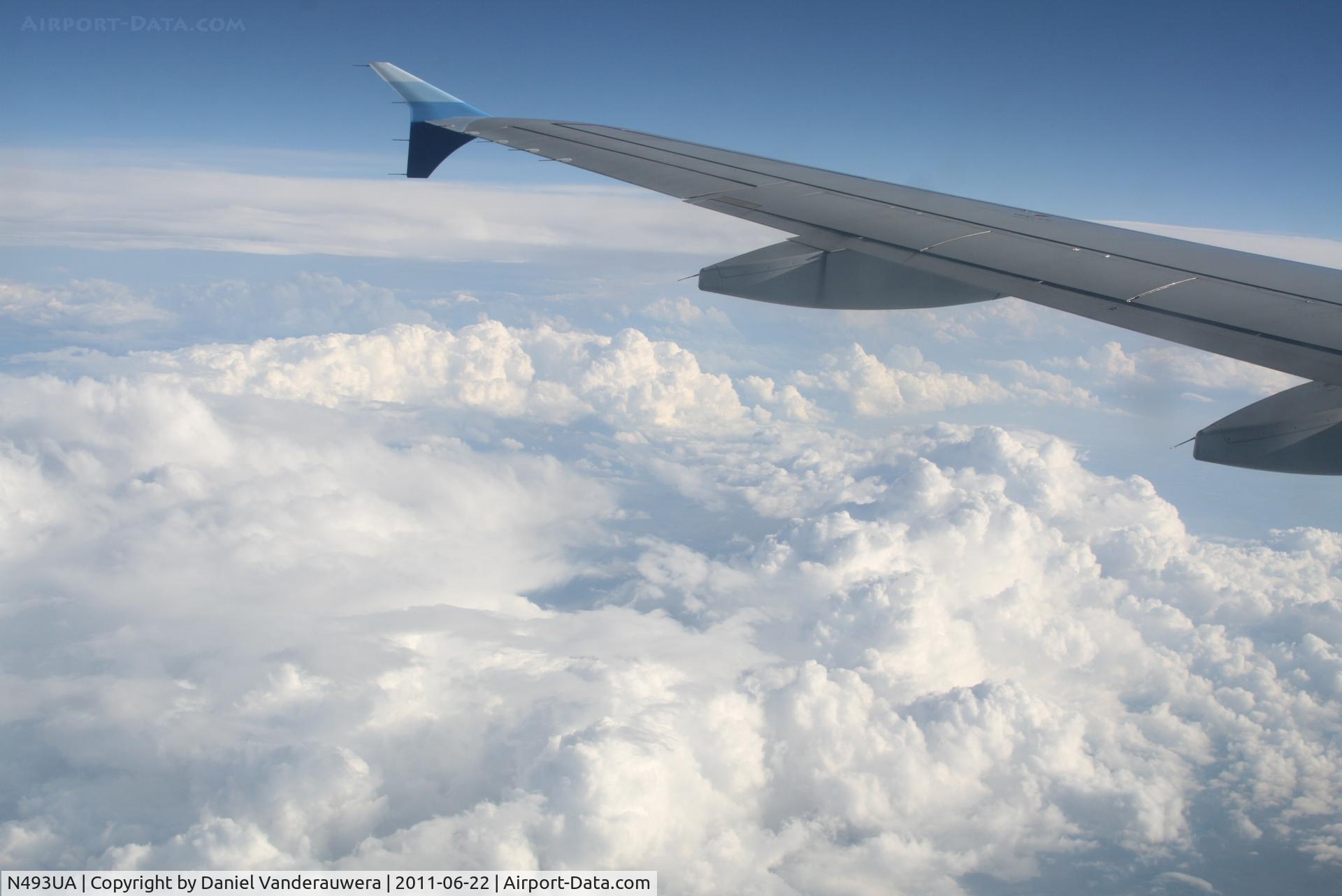 N493UA, 2002 Airbus A320-232 C/N 1821, In flight to KORD  (flight UA532 from CYYZ)