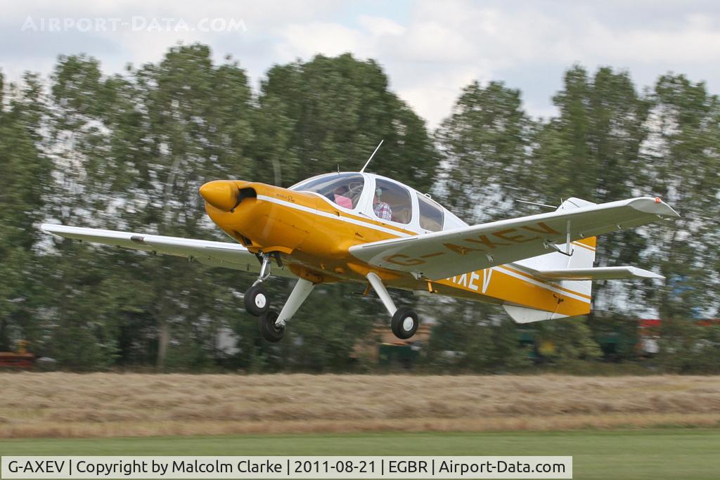 G-AXEV, 1969 Beagle B-121 Pup Series 2 (Pup 150) C/N B121-070, Beagle B-121 Pup 150 at Breighton Airfield's Summer Fly-In, August 2011.