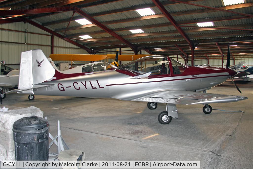 G-CYLL, 2006 Sequoia F-8L C/N PFA 100-14572, Please excuse the dustbin (trash can!). Falco F8L at Breighton Airfield's Summer Fly-In, August 2011.