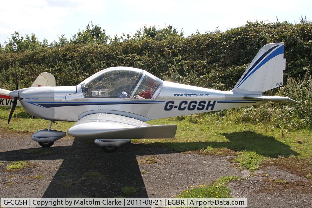 G-CGSH, 2010 Cosmik EV-97 TeamEurostar UK C/N 3604, Aerotechnik EV-97 Eurostar at Breighton Airfield's Summer Fly-In, August 2011.