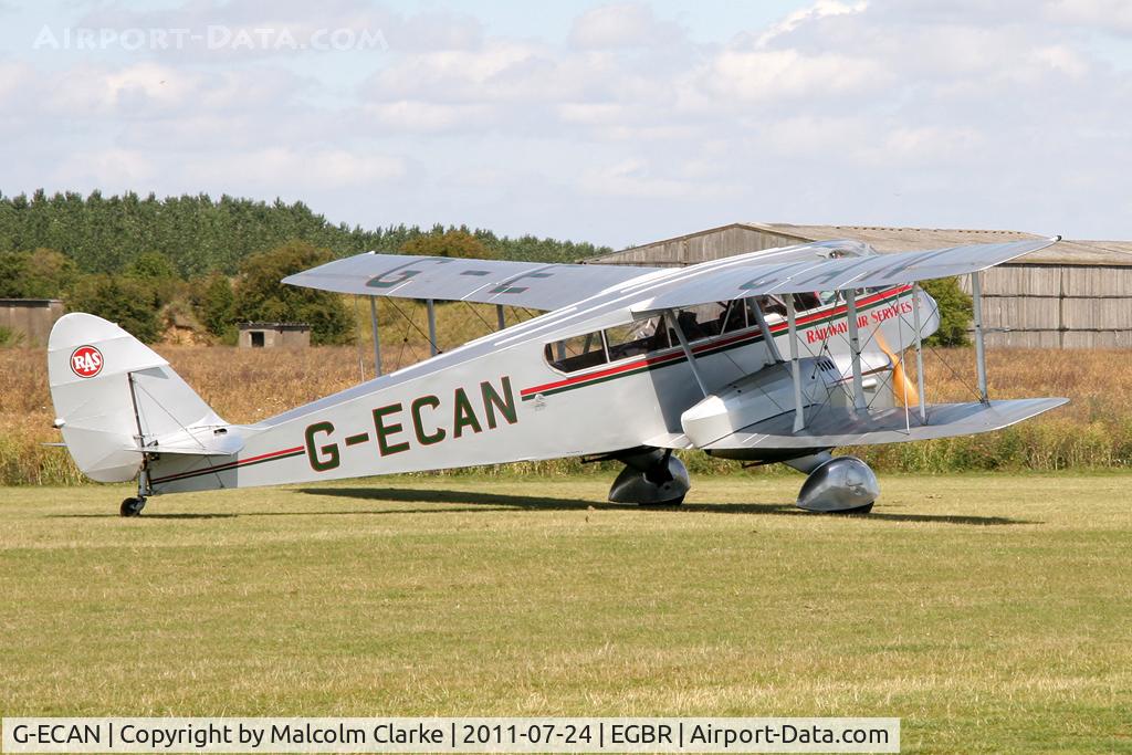 G-ECAN, 1943 De Havilland Australia DH-84 Dragon 3 C/N DHA2048, De Havilland DH84 Dragon at Breighton Airfield's Wings & Wheels Weekend, July 2011.