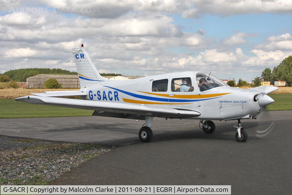 G-SACR, 1988 Piper PA-28-161 Cadet C/N 2841046, Piper PA-28-161 at Breighton Airfield's Summer Fly-In, August 2011.