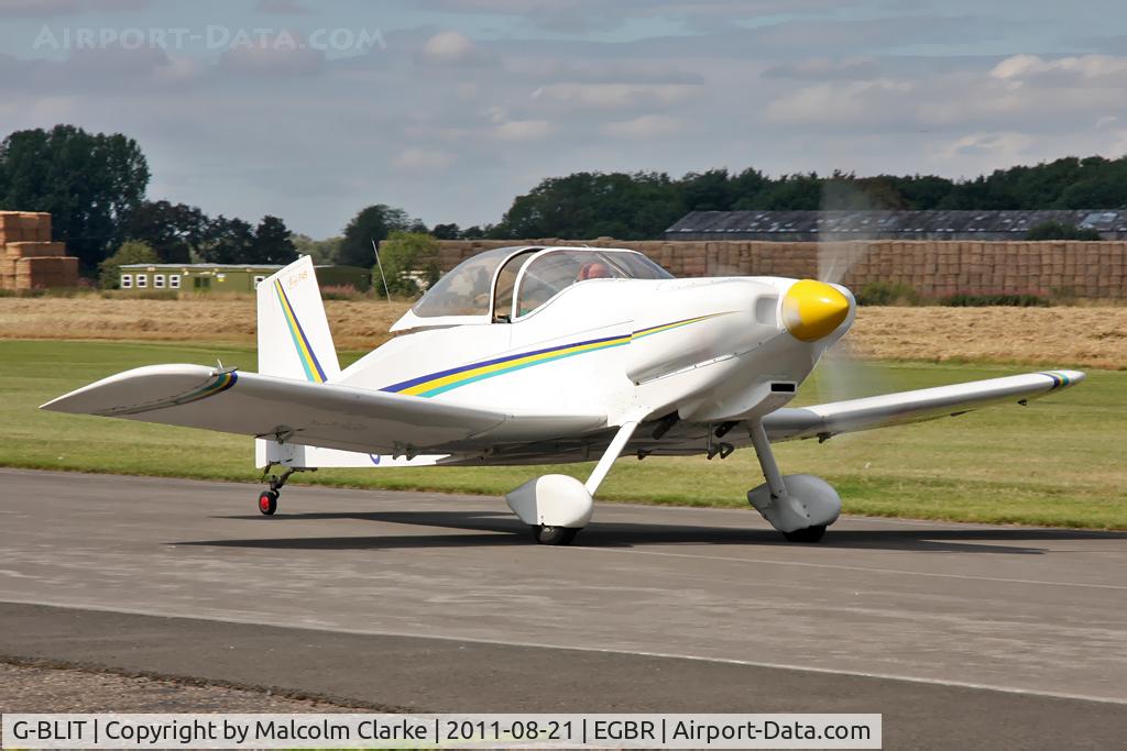 G-BLIT, 1986 Thorp T-18C Tiger C/N PFA 076-10550, Thorp T-18C at Breighton Airfield's Summer Fly-In, August 2011.