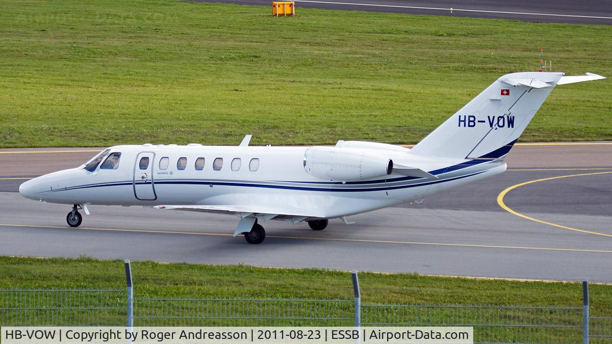 HB-VOW, 2008 Cessna 525B CitationJet CJ3 C/N 525B-0209, Op by Nomad Aviation AG
