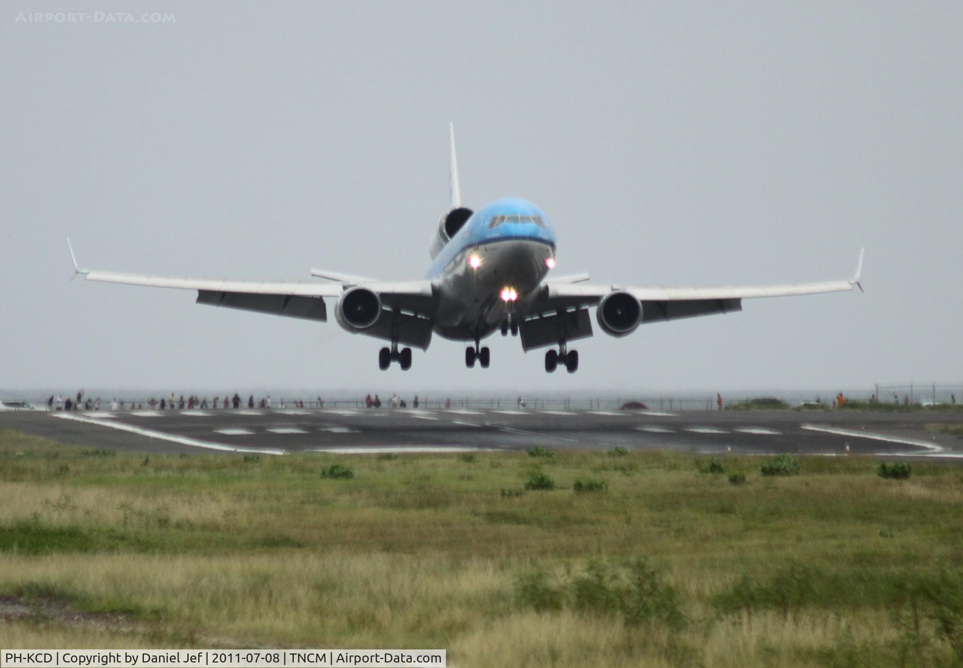 PH-KCD, 1994 McDonnell Douglas MD-11 C/N 48558, KLM PH-KCD landing at TNCM