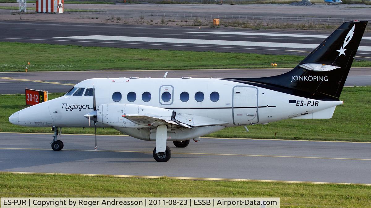 ES-PJR, 1991 British Aerospace Jetstream 3201 C/N 949, New livery - Avies flying for Flyglinjen on the route Jönköping-Bromma