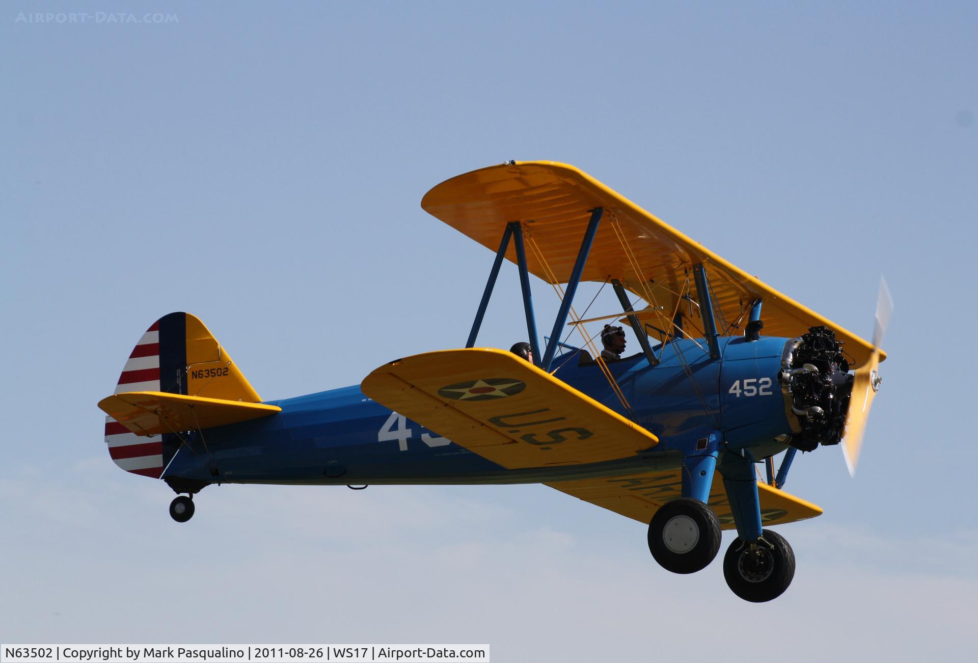 N63502, 1941 Boeing A75N1 C/N 75-2419, Stearman
