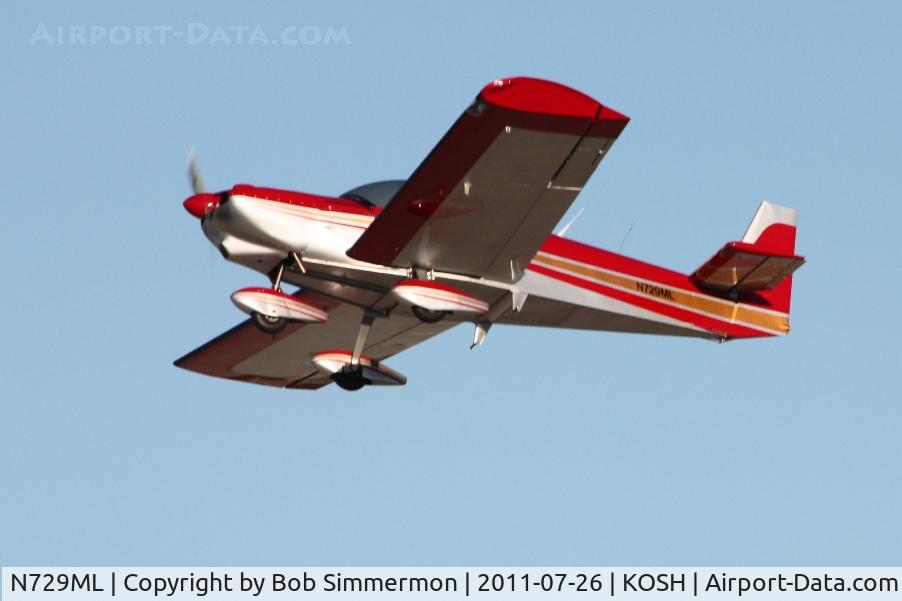 N729ML, Zenair CH-601XL Zodiac C/N 6-4600, Departing Airventure 2011.