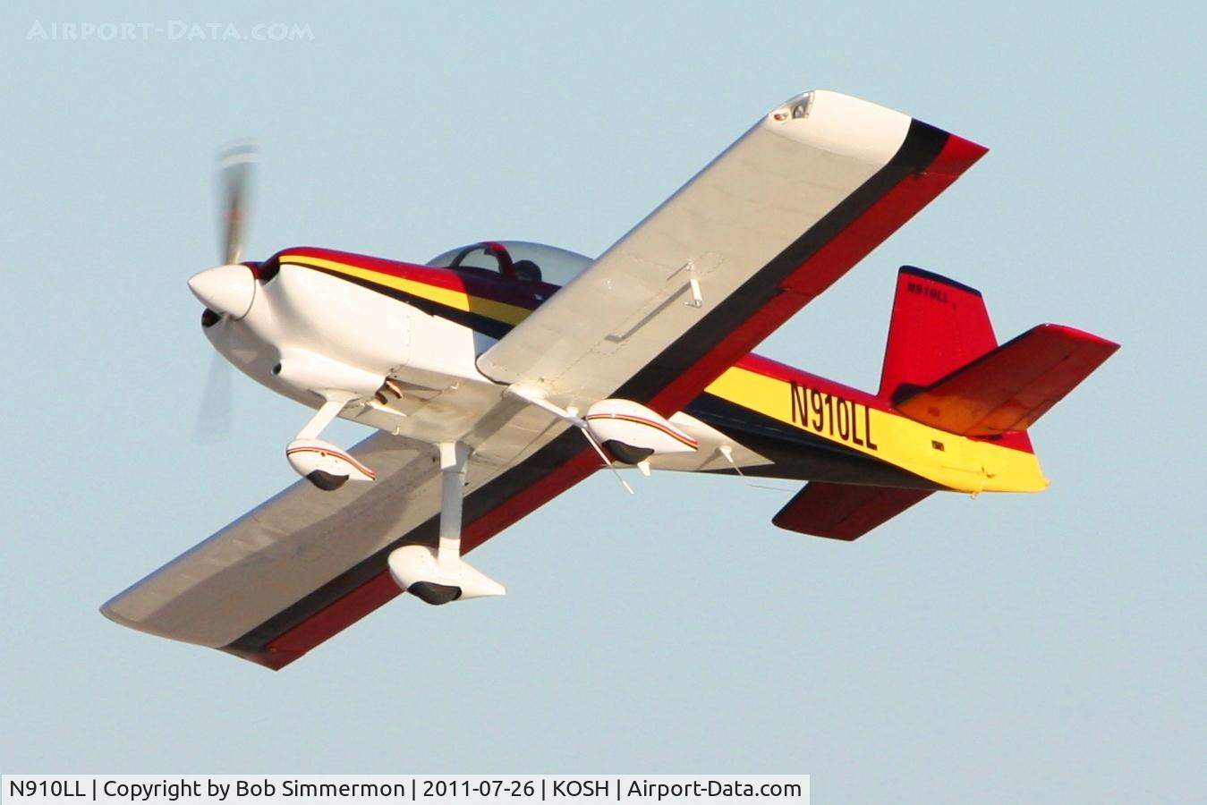 N910LL, Vans RV-8A C/N 80910, Departing Airventure 2011.