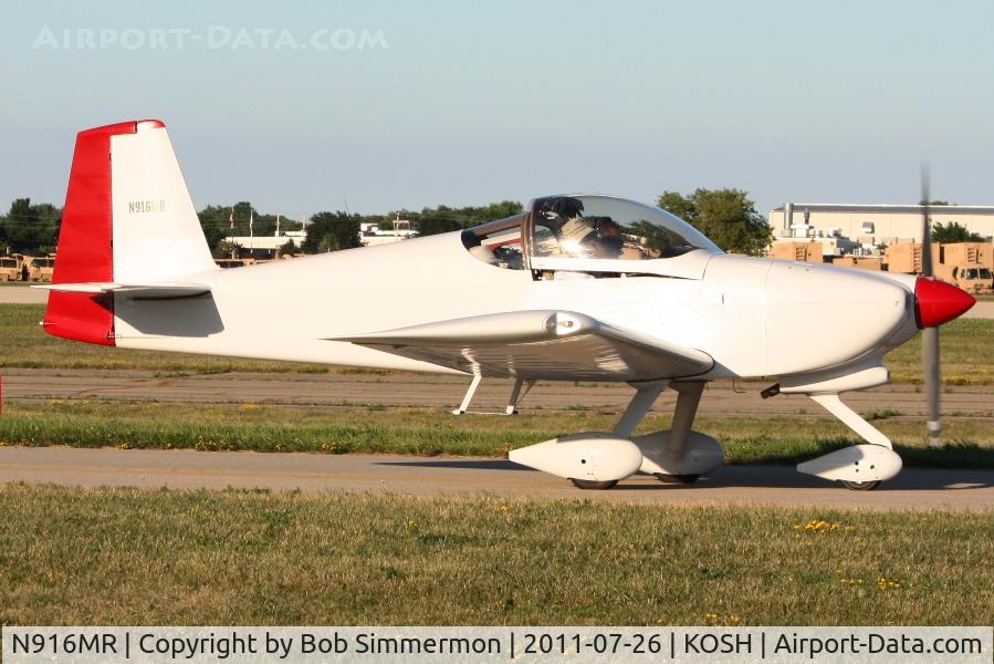 N916MR, 2007 Vans RV-7A C/N 70760, Departing Airventure 2011.