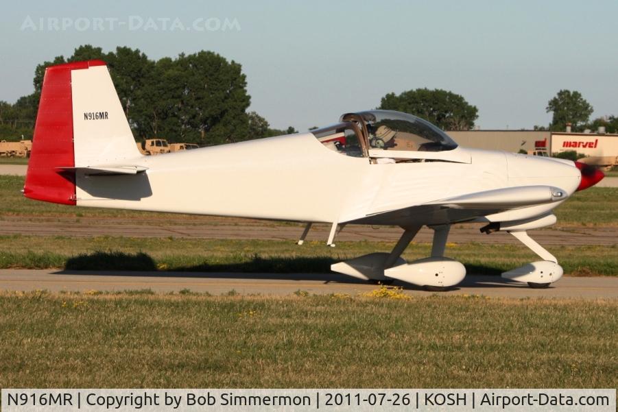 N916MR, 2007 Vans RV-7A C/N 70760, Departing Airventure 2011.