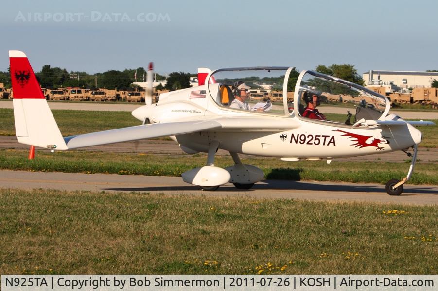 N925TA, 1992 Gyroflug SC-01B-160 Speed Canard C/N S-60, Departing Airventure 2011.