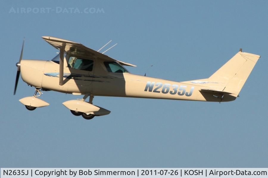N2635J, 1966 Cessna 150G C/N 15065635, Departing Airventure 2011.